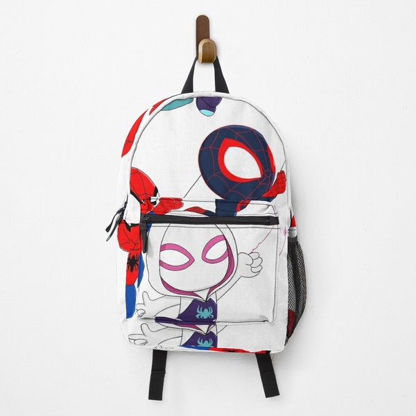 Cartoon Spiders Ghost, Cute Baby Spidey Girl, Amazing Friends, Cartoon Ghost Backpack-image