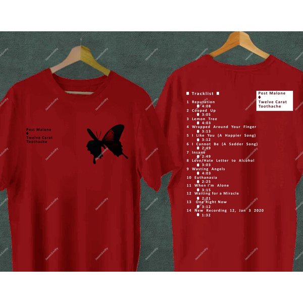 Post Malone Twelve Carat 2022 Tour T-Shirt, Post Malone Shirt-image