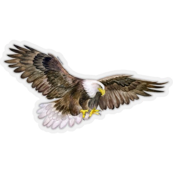 American Eagle Stickers, Bald Eagle Bird Laptop Vinyl Cute Waterbottle Tumbler Car-image