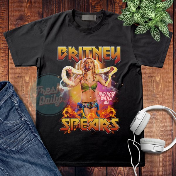 Britney Spears T-Shirt, Vintage Shirt, Music Graphic Tee-image