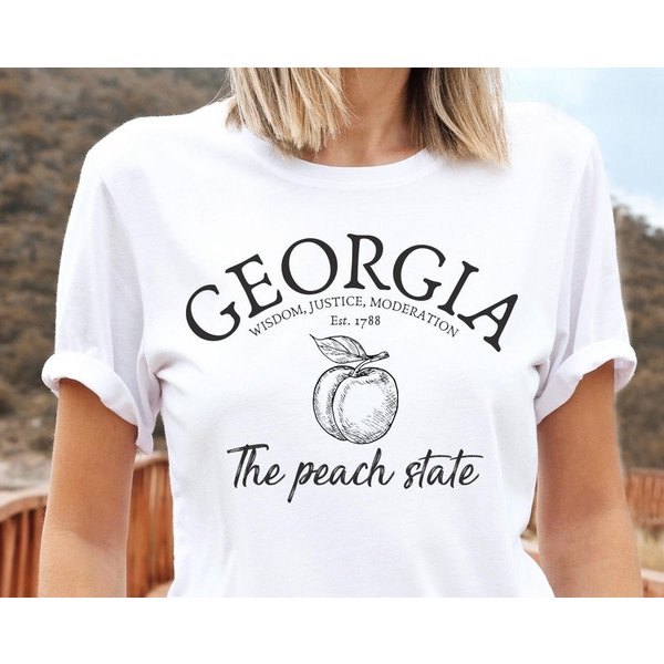 Georgia Shirt - Georgia The Peach State T-Shirt-image