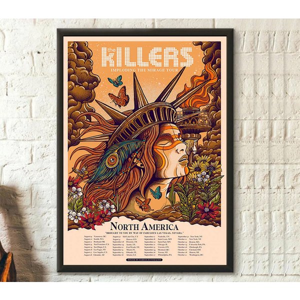 The Killers Imploding The Mirage Tour 2022, The Killers Band Poster-image