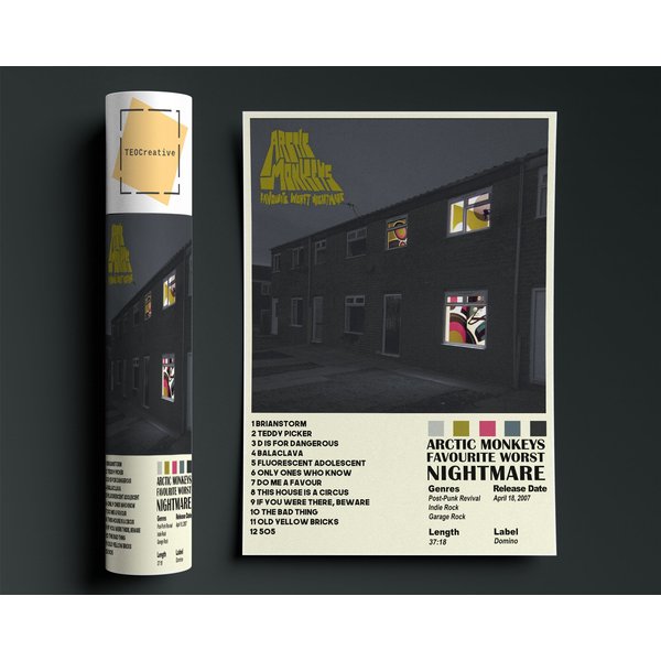Arctic Monkeys Poster, Favourite Worst Nightmare Poster, Arctic Monkeys Favourite Worst Nightmare Poster-image