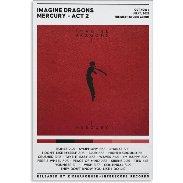 Imagine Dragons - Mercury Act 2 Poster, Wall Decorative-image