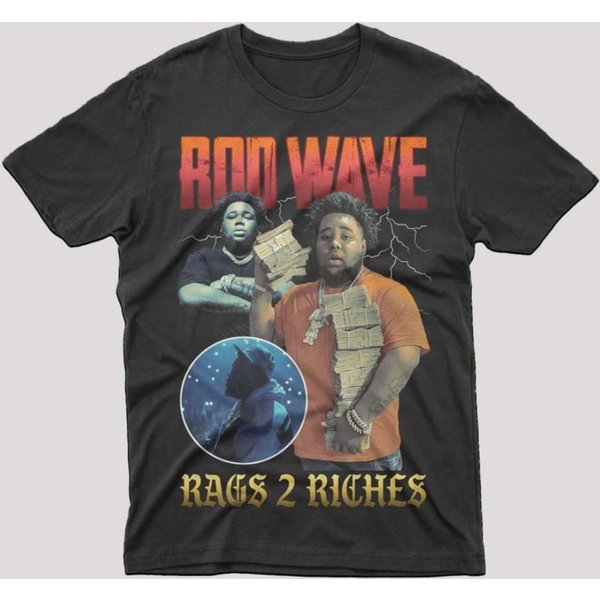 Rod Wave T-Shirt, Vintage 90S Rod Wave Shirt-image