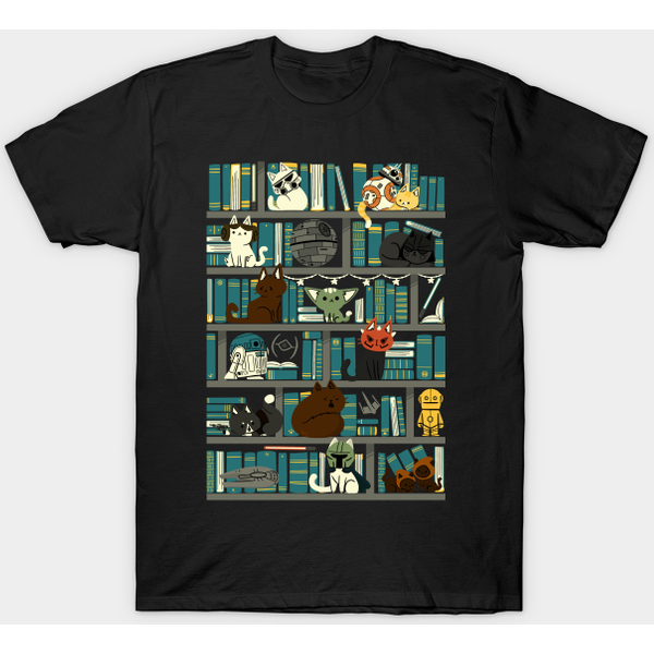 Library Kitten Wars - Library - T-Shirt-image