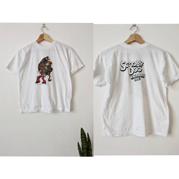Vintage Scooby Doo T-Shirt Hanna Barbara 1997 Movie Merch-image