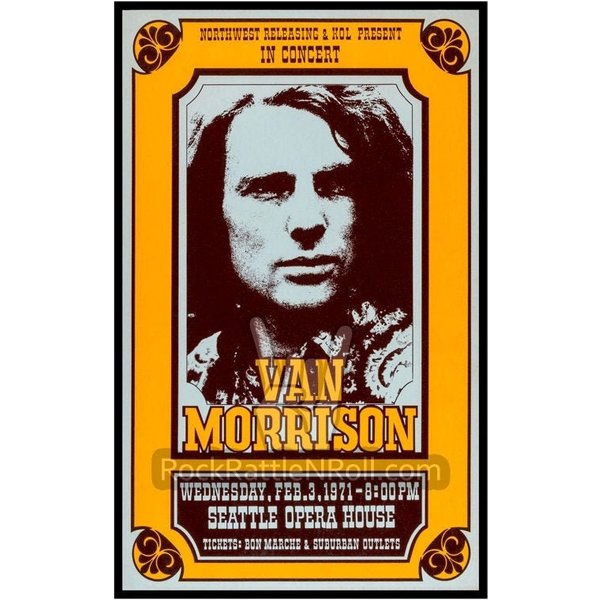 Van Morrison 1971 Repro Concert Poster-image