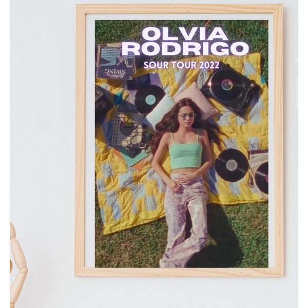 Olivia Rodrigo Sour Tour 2022 Concert Poster-image