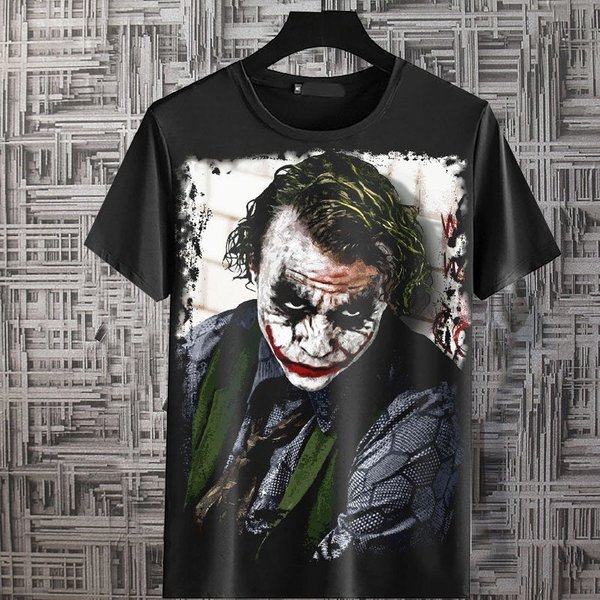 Handamde Halloween Custom Men Women Dark Knight Joker T-Shirt-image