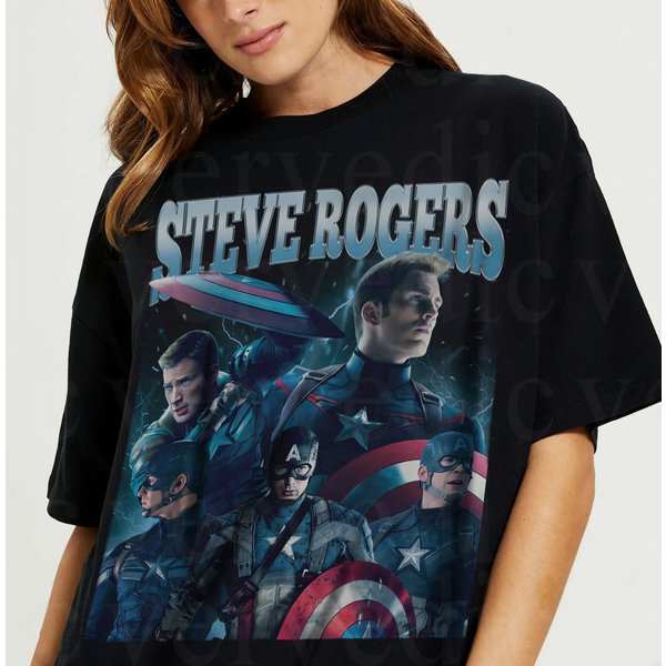 Steve Rogers Shirt - Vintage 90S Style Shirt-image