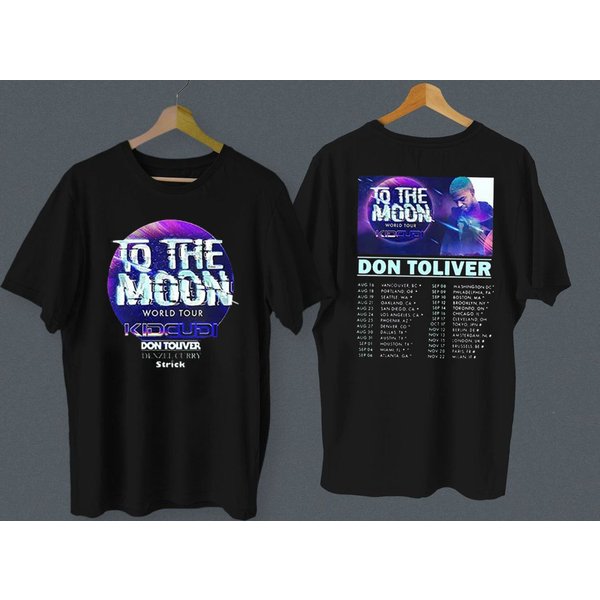 Vintage Kid Cudi To The Moon World Tour Double Sided Tshirt-image
