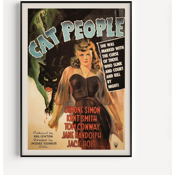 Cult Horror Movie Poster - Cat People Movie Poster-image