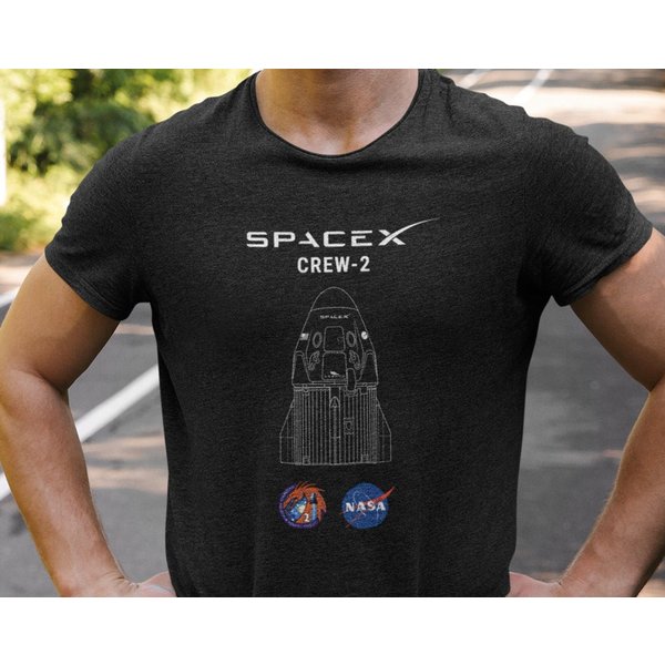 Spacex Crew-2 T-Shirt | Nasa Crew Mission Shirt-image
