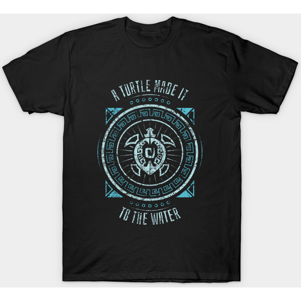 Wow A Turtle Made It To The Water - Wow Turtle - T-Shirt-image