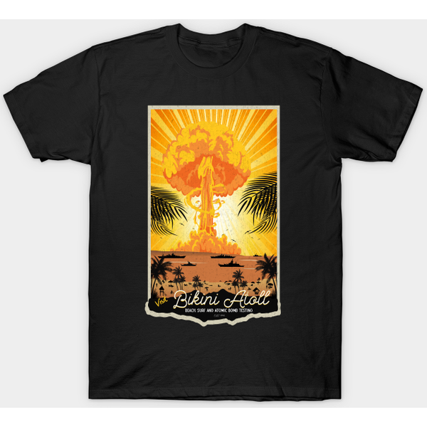 Visit Bikini Atoll - Tropical Island - T-Shirt-image