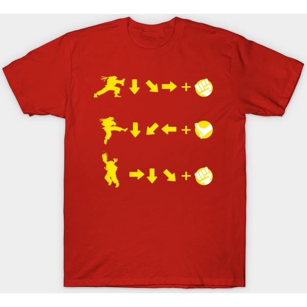 Street Fighter Moves - Ken Masters - Street Fighter - T-Shirt-image