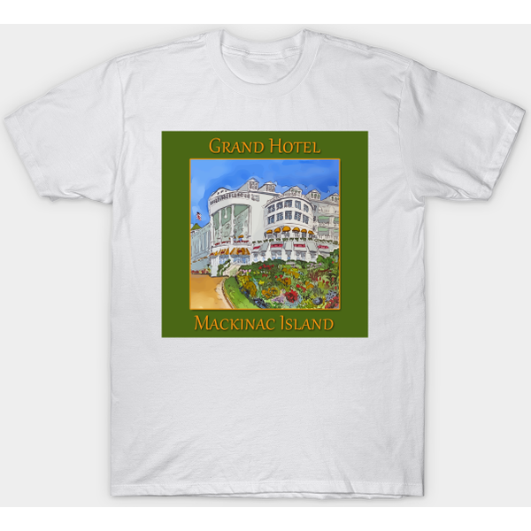 Grand Hotel In Mackinaw Island, Michigan - Mackinac Island - T-Shirt-image
