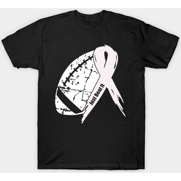 Lung Cancer Awareness Football Ribbon - Lung Cancer - T-Shirt-image