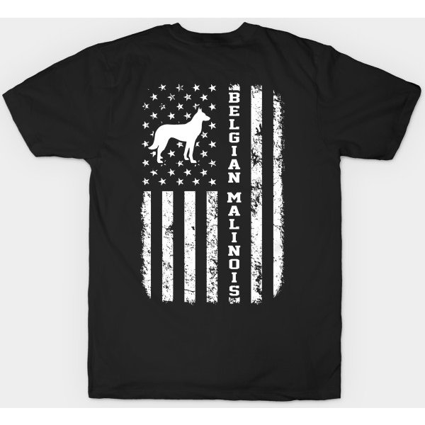 Belgian Malinois Flag - Belgian Malinois - T-Shirt-image