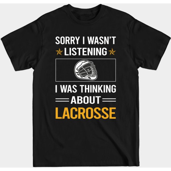 Funny Listening Lacrosse - Lacrosse - T-Shirt-image