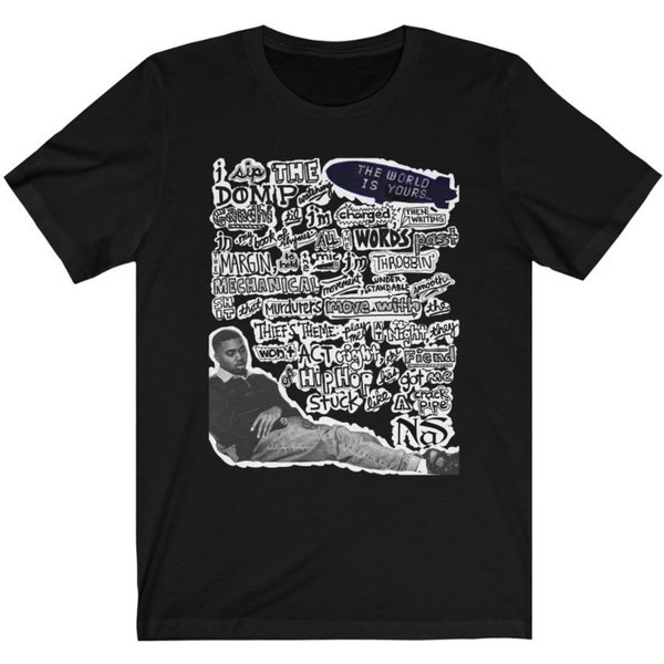 Nas - The World Is Yours - Lyric T Shirt-image