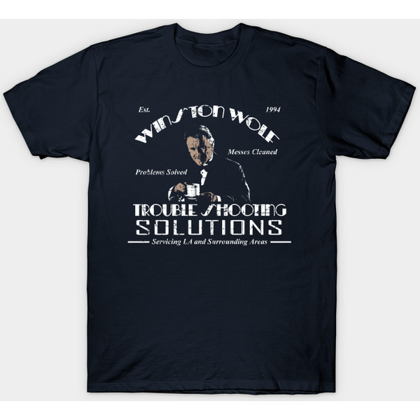 Winston Wolf, Distressed - Quentin Tarantino - T-Shirt-image