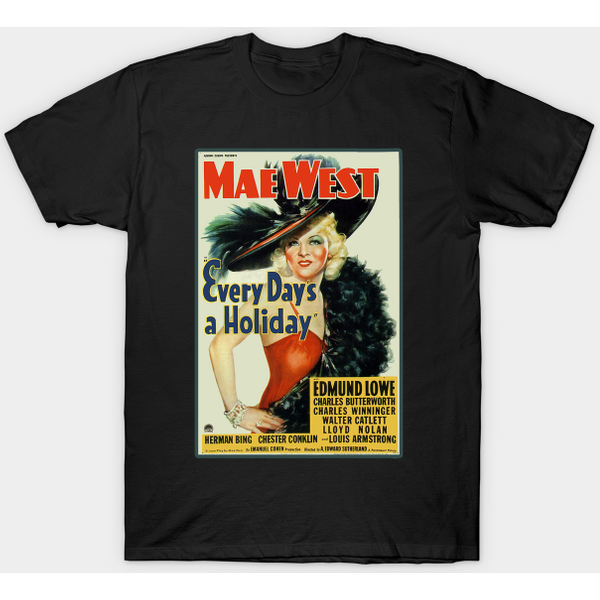 Vintage Movie Poster Mae West - Mae West - T-Shirt-image