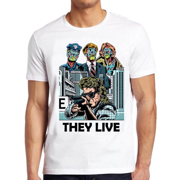 They Live T Shirt Cult Sci Fi Thiriller 80S Film Movie Cool Gift Tee-image