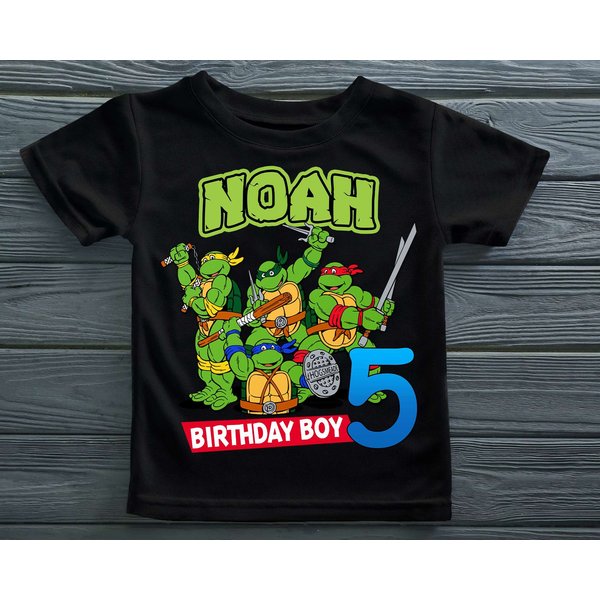 Teenage Mutant Ninja Turtles Birthday Custom Shirt-image