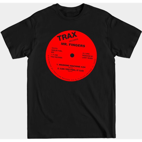 Trax / Mr Fingers / Acid House Vinyl Record - Acid House - T-Shirt-image