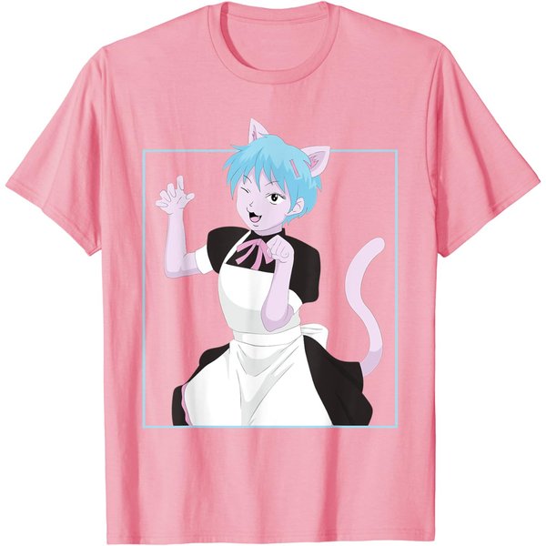 Femboy Neko Anime Boy Maid Crossdressing Pastel Aesthetic T-Shirt-image