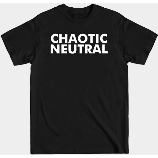 Chaotic Neutral Alignment - Dungeons And Dragons - T-Shirt-image