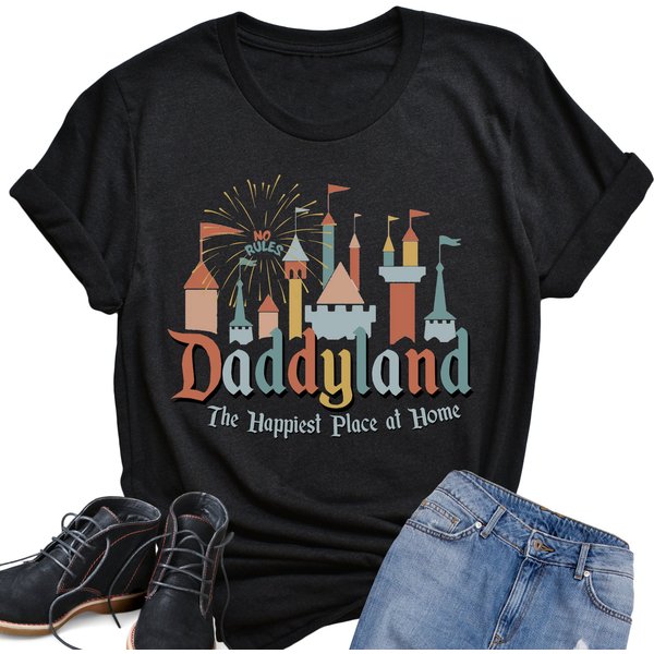 Daddyland Shirt For Dad Father's Day T-Shirt-image