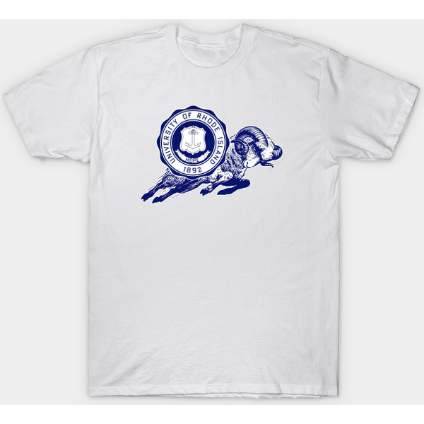 Vintage Rhode Island Ram Mascot - Rhode Island - T-Shirt-image