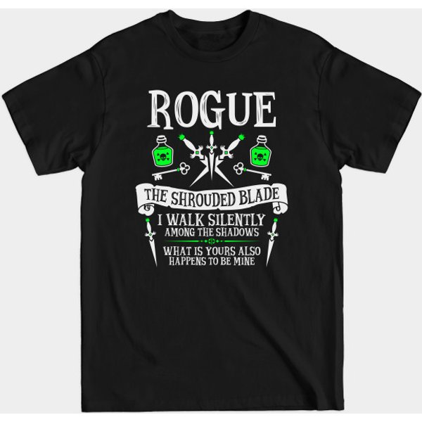 Rogue, Dungeons &Amp; Dragons - The Shrouded Blade - Dungeons And Dragons - T-Shirt-image