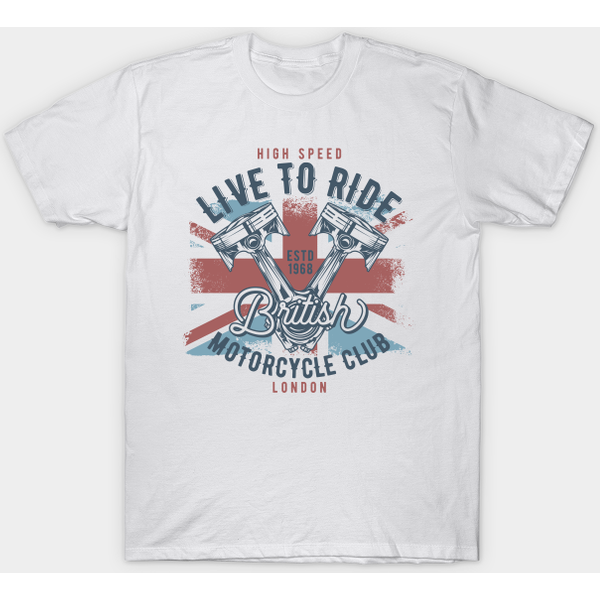 Live To Ride - Motorcycle - T-Shirt-image