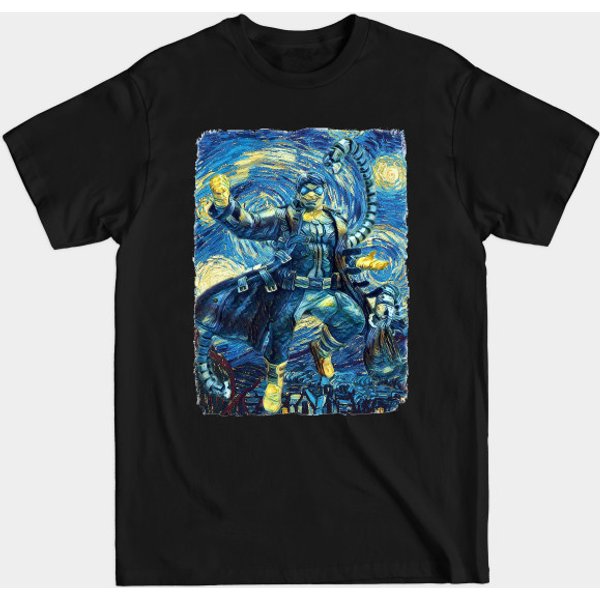 Dr. Otto Octavius Van Gogh Style - Dr Octopus - T-Shirt-image