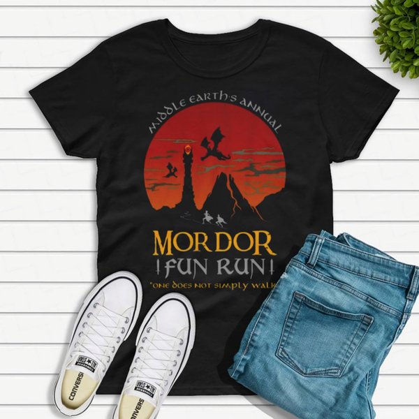 Mordor Fun Run Inspired T-Shirt-image