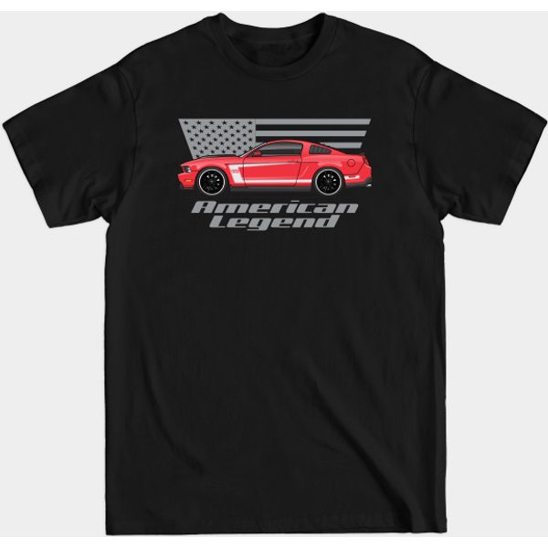 American Legend-Red With White - 2012 Boss 302 - T-Shirt-image