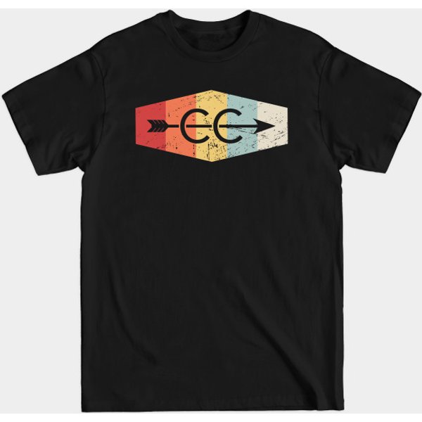 Vintage Cross Country Running Icon - Cross Country - T-Shirt-image
