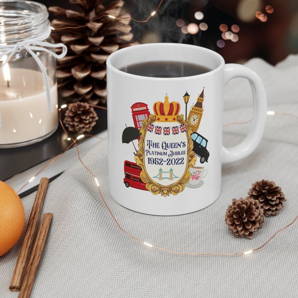 The Queens Platinum Jubilee,Queen Elizabeth Ii Mug-image