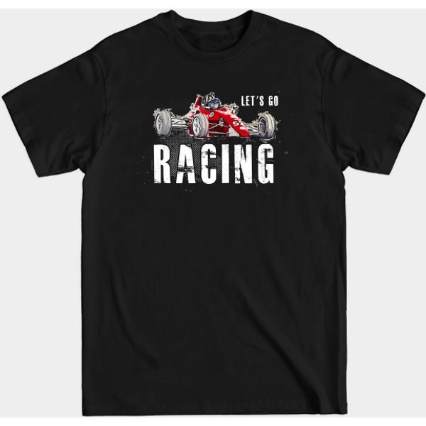 Let'S Go Racing - Racing Car - T-Shirt-image