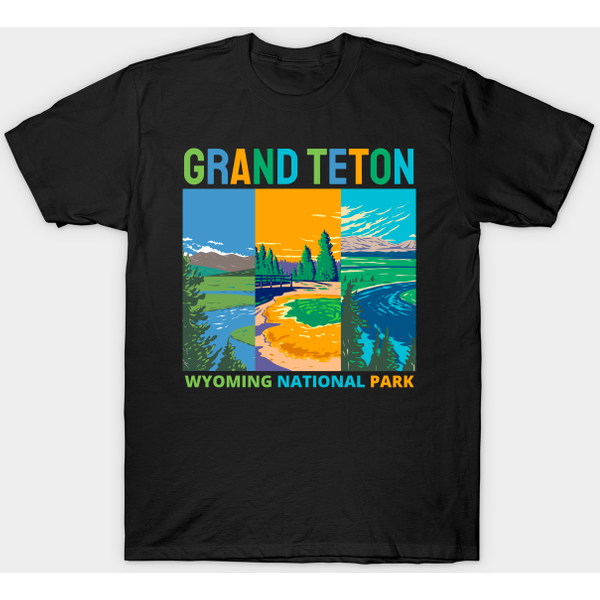 Grand Teton Wyoming National Park - Grand Teton - T-Shirt-image