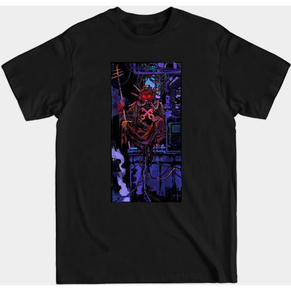 The Heirophant (Cyberpunk Tarot) - Cyberpunk - T-Shirt-image