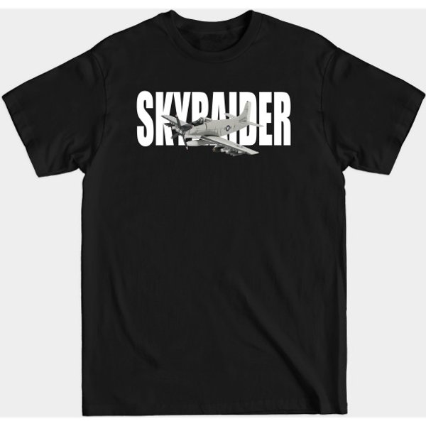 Douglas A-1 Skyraider Airplane Us Usaf Navy Marines - A 1 Skyraider - T-Shirt-image