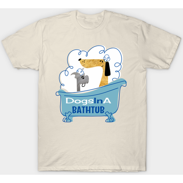 Dogs In A Bathtub - Last Podcast On The Left - T-Shirt-image