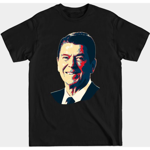 Ronald Reagan Smile Pop Art - Ronald Reagan - T-Shirt-image