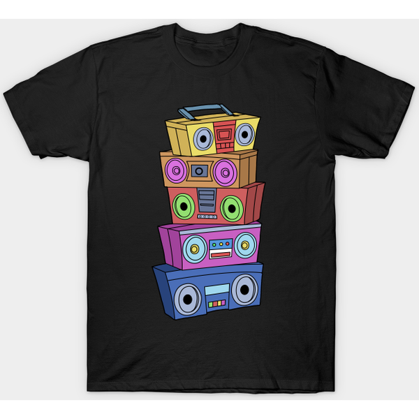 90S Hip Hop Gifts - Ghettoblaster Classic T-Shirt-image