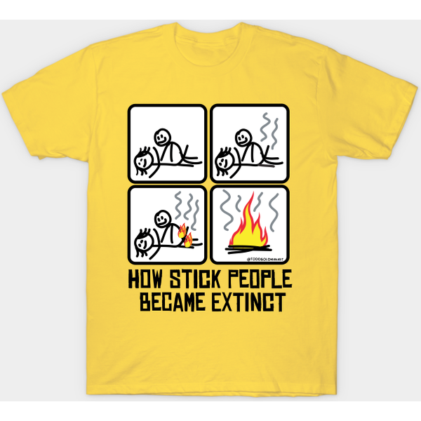 Stick People Extinct - People - T-Shirt-image